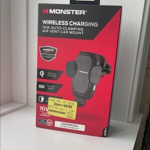 Monster 10W Wireless Charing Air Vent Car Mount (phone mount)